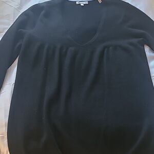 Vince Black Cashmere V-Neck Sweater